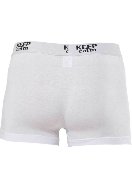 Anıt 1266 Beyaz 3 Adet Modal Rahat Erkek Boxer