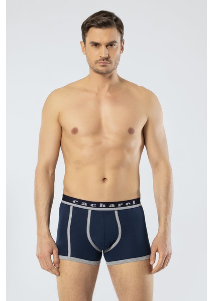 1322 Lacivert Indigo Erkek 2'li Boxer