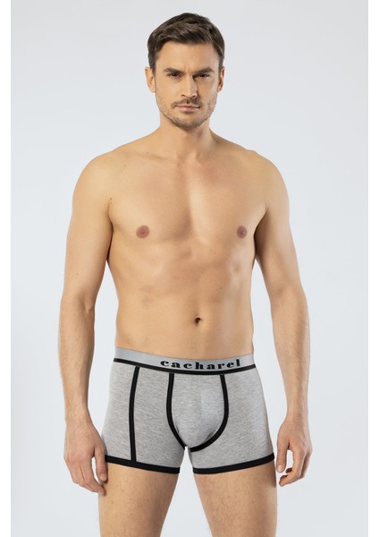 1322 Siyah Gri Erkek 2'li Boxer modelleri