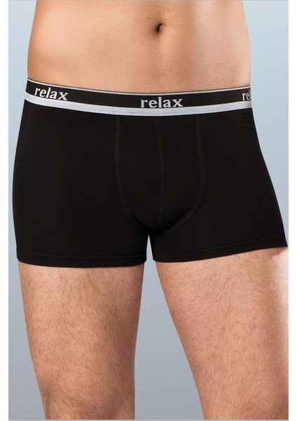 Anıt 1268 Siyah 3 Adet Relax Pamuklu Esnek Erkek Boxer