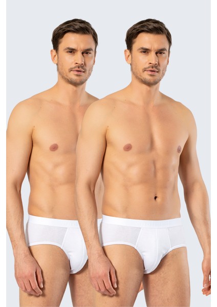 1503 Beyaz Ribana Erkek 2'li Slip fiyatları