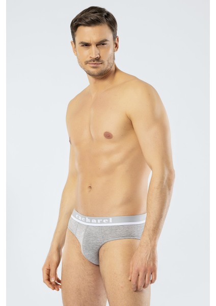 1312 Gri Melanj Erkek Lastikli Slip modelleri