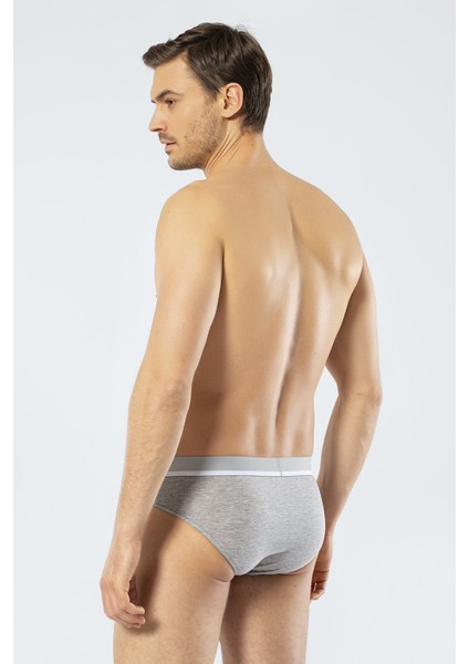1312 Gri Melanj Erkek Lastikli Slip fırsatları