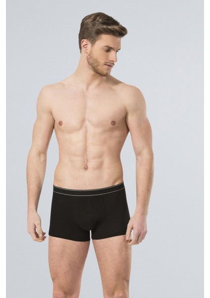 165 Siyah Erkek Likralı Boxer