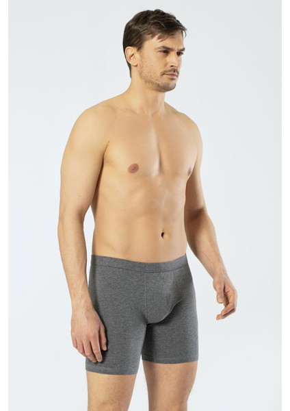 1336 Antrasit Erkek Likralı Bel Bantlı Uzun Boxer fiyatları