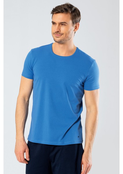 1331 Saks Erkek O Yaka Likralı Kısa Kollu T-Shirt fiyatları