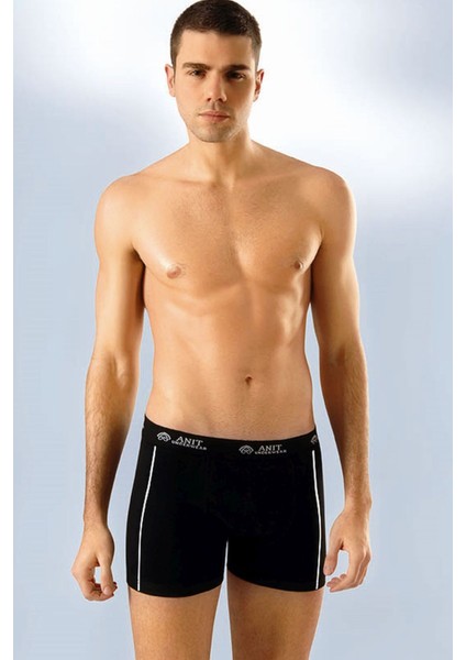 Anıt 1120 Siyah 3 Adet Likralı Şeritli Pamuklu Erkek Boxer fiyatları