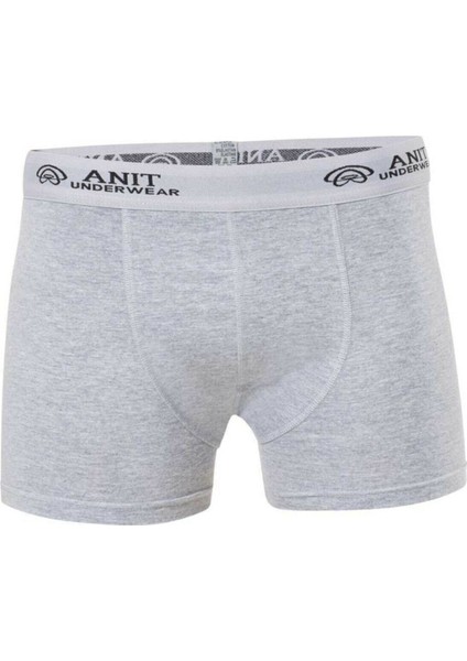 Anıt 1115 Gri 3 Adet Likralı Pamuklu Erkek Boxer
