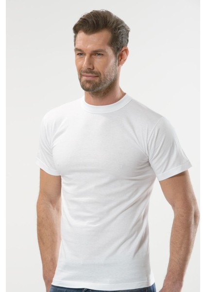 Anıt 1153 Beyaz 3 Adet Penye O Yaka Erkek Fanila