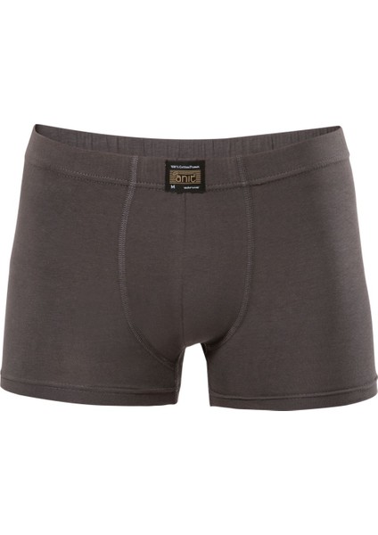 Anıt 1271 Antrasit 3 Adet Pamuklu Esnek Erkek Boxer