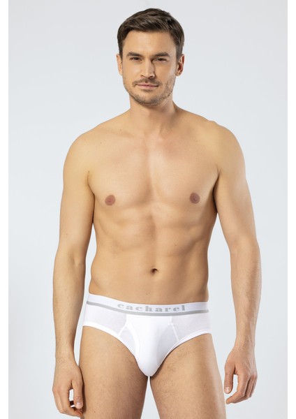1311 Beyaz Erkek Bantlı Slip