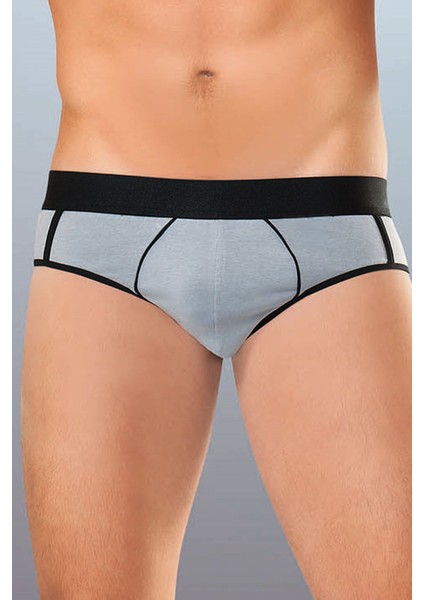 Anıt 1259 Gri 3 Adet Pamuklu Erkek Slip Külot
