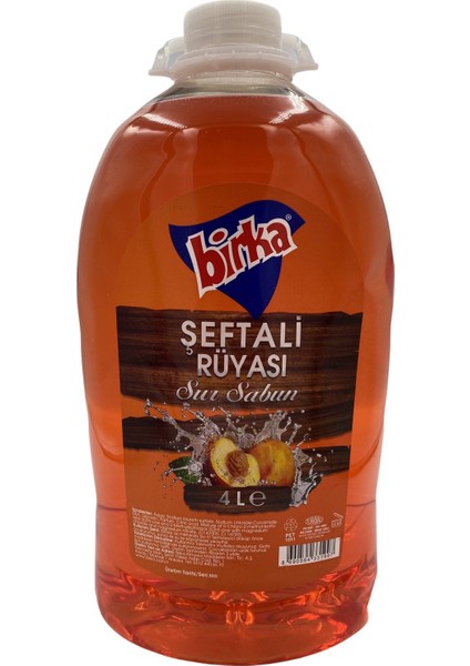 Sıvı El Sabunu Şeftali Kokulu 4 Lt