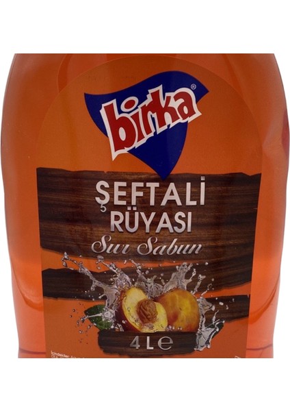 Sıvı El Sabunu Şeftali Kokulu 4 Lt