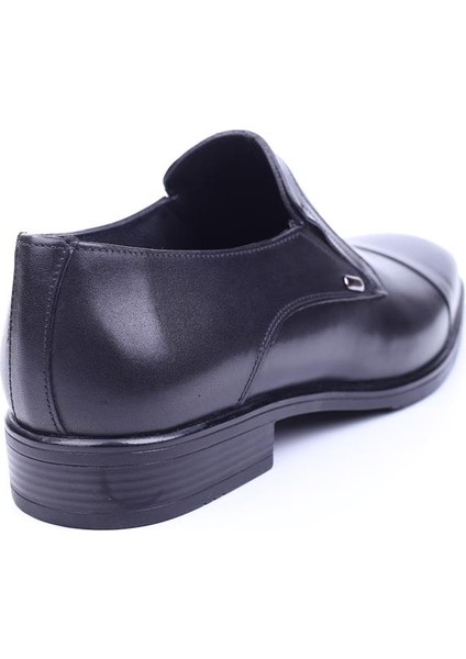 581 Erkek Deri Siyah Bağcıksız Klasik Kauçuk Ayakkabı modelleri