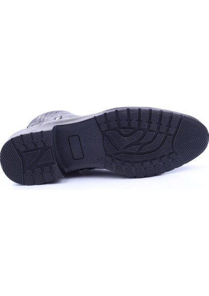 7515-2 Siyah Deri Kauçuk Taban Klasik Erkek Bot indirimleri