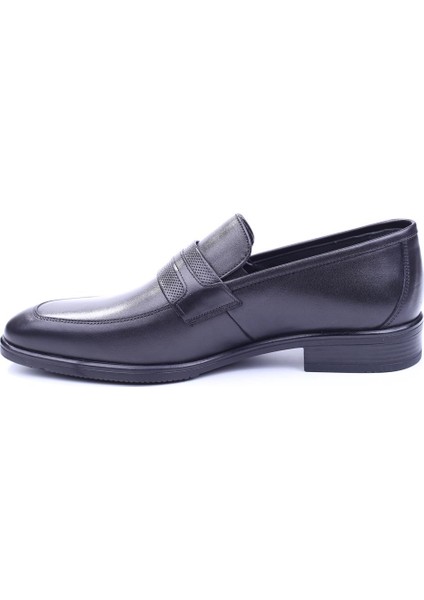 509 Erkek Deri Siyah Bağcıksız Klasik Kauçuk Ayakkabı fiyatları