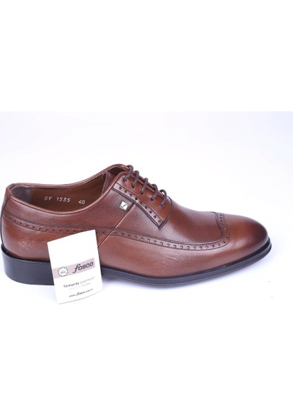 1535 Erkek Bağcıklı Neolit Taban Klasik Deri Ayakkabı