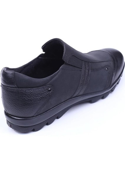 3530 Erkek Deri Spor Sıcak Astar Siyah Ayakkabı modelleri