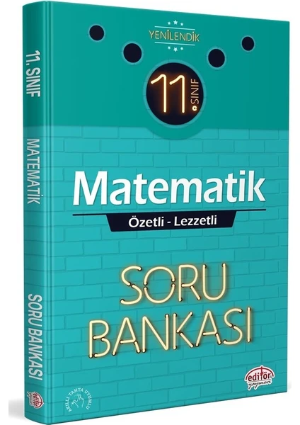 Editör Yayınları 11. Sınıf Matematik Özetli Lezzetli Soru Bankası