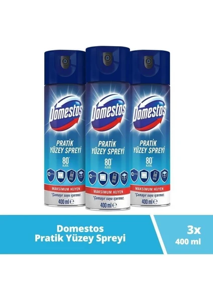 Pratik Yüzey Spreyi 400 ml x 3