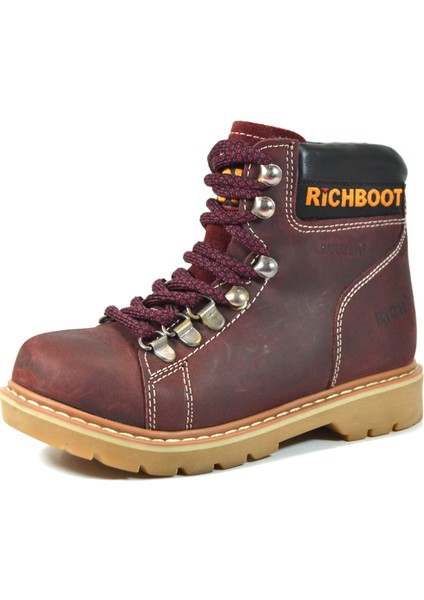Richy Kids Richy KidsYağlı Deri Mor FermuarlıKız Çocuk Bot fiyatları