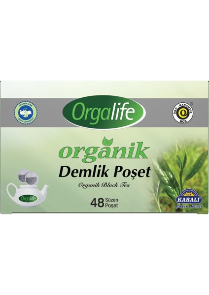 Organik Demlik Poşet Çay 48'li