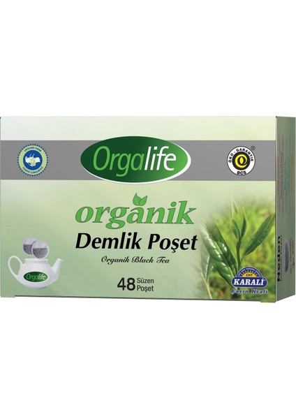 Organik Demlik Poşet Çay 48'li