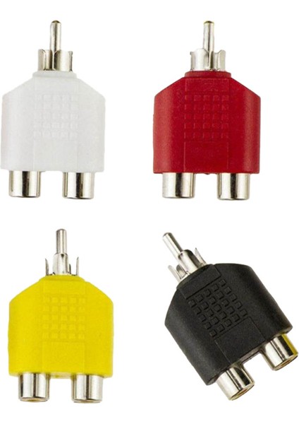 Rca Y Splitter Av Ses Video Fiş Dönüştürücü 2 Kablo Adaptörü (Yurt Dışından)