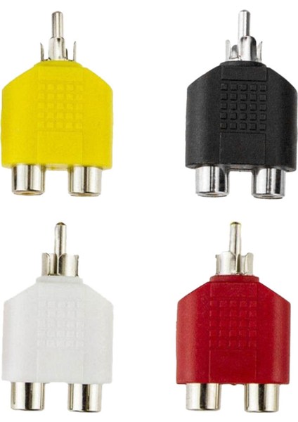 Rca Y Splitter Av Ses Video Fiş Dönüştürücü 2 Kablo Adaptörü (Yurt Dışından)