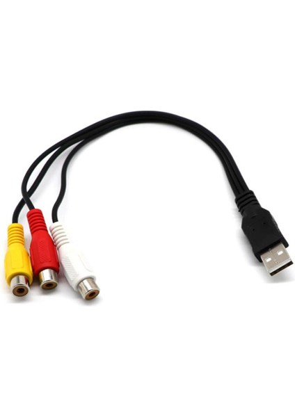 USB 3rca Video Av A / V Dönüştürücü Kabloları Adaptörü Için Hdtv Tv (Yurt Dışından) fiyatları