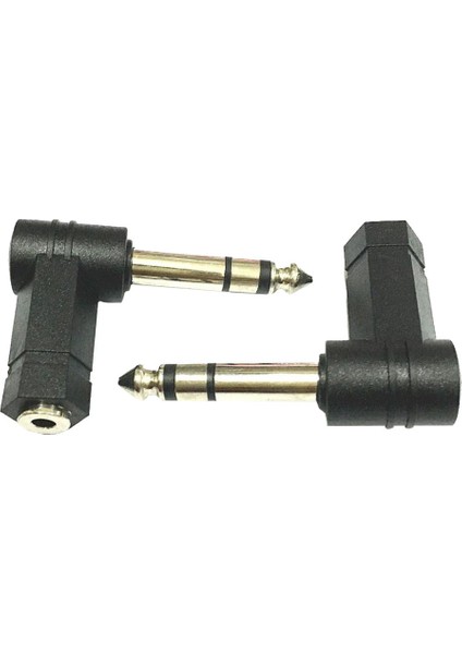 2x 6.35MM 1/4 ''  3.5mm 1/8 ''  Stereo Ses Adaptörü Bağlayıcı (Yurt Dışından)