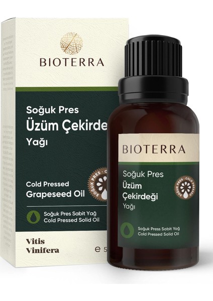 Üzüm Çekirdeği Yağı 50 ml (Soğuk Pres)