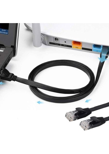 Cat5 RJ45 Slim Internet Bağlantı Kablosu