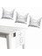 Kırlent Runner Set Çift Tarafı Baskılı Kırlent Kılıfı 3 Lü 45X45 cm Runner 40X140 cm Set 1