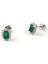 Minimal Skydiamond Green Creative Rubies 925 Ayar Gümüş Küpe 1