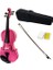 Keman 2/4 Pembe Renk Tam Set Keman 2