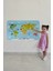 Eğitici Dünya Haritası Dünya Atlası Çocuk ve Bebek Odası Duvar Sticker 3830 3