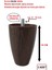 Armut Plastik Baza Ayağı Koltuk - Kanepe Ayağı 2 Adet Ceviz 10 cm 3/8 Vida 2