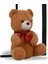 Sevgiliye Özel Armağan - 80 cm Kalp Tutan, Oturan Sevimli Peluş Ayı 5