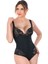 Siyah Emay 2947 Dantelli Agraflı Body Korse 2