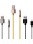 Linktech K550 Lightning Örgü Metal Başlı 1mt Şarj ve Data Kablosu 2