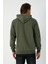Haki Erkek Kapüşonlu Kanguru Cepli Sweatshirt 5