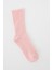 Pembe Uzun Fitilli Çorap 1