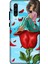 Deste Huawei P30 Kılıf Gül ve Kız Baskılı Desenli Silikon Kılıf A++-8139 1