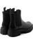 Siyah Kadın Bot 86L3 Frau Beatles Leather Rubber Black 4