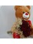 Buket Güller 20 Li Cipso Sarmalı Demet & Sevimli Peluş Ayıcık 50 cm Hediye Set 1