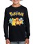 Pokemon Uzun Kol Çocuk Tişört Siyah 2