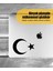 | Ay Yıldız | Araba Laptop Duvar Folyo Sticker 15 x 10,5 cm 3
