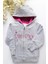 Kapüşonlu Pembe Star Snow Kız Çocuk Sweat 1
